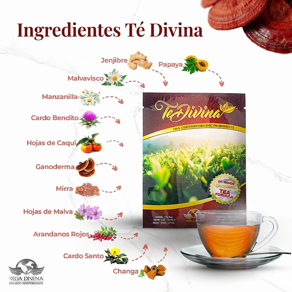 Ingredientes de Té Divina Original